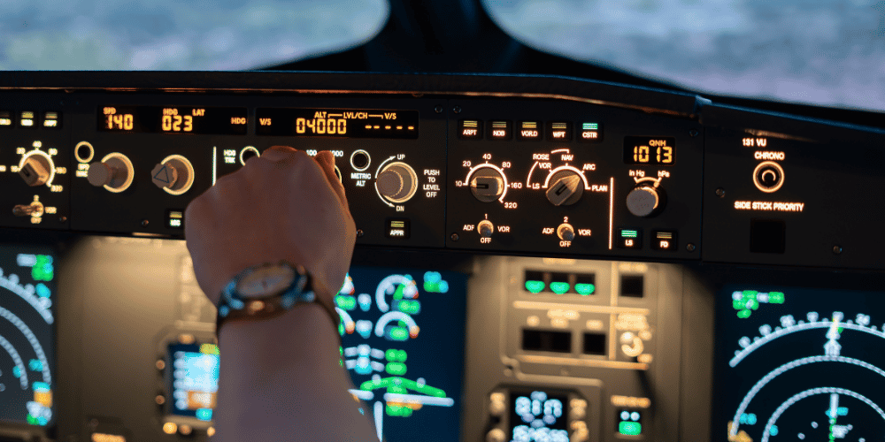 Official Skyborne image of the Aviatify A320 flight training device.