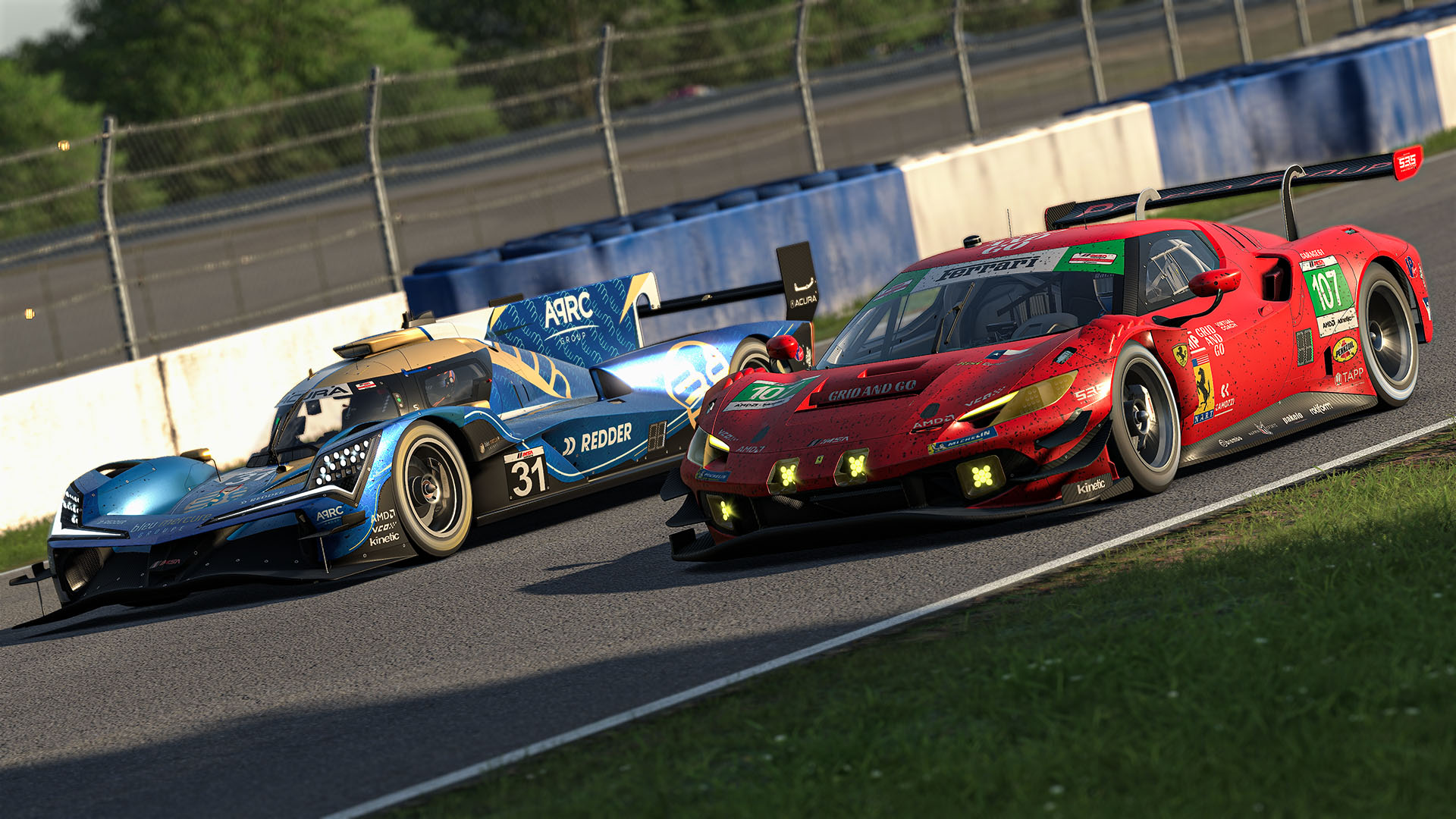 Promotional image accompanying Bleu Mercure and Risi Competizione Win IMSA Esports Opener