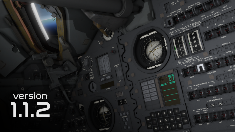 Official Virtual Reality Simulations image accompanying Patch 1.1.2 - Memory Leak fixes, Flight Plan Mode, Lunar Module